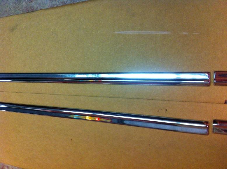 57 CHEVY 150 2 DOOR QUARTER, DOOR TRIM MOLDING SET RESTORED TO SHOW QUALITY, US $800.00, image 5