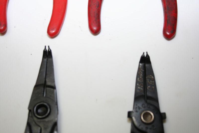 Snap ring lock ring pliers lot of 8 Used engraved, US $19.99, image 4