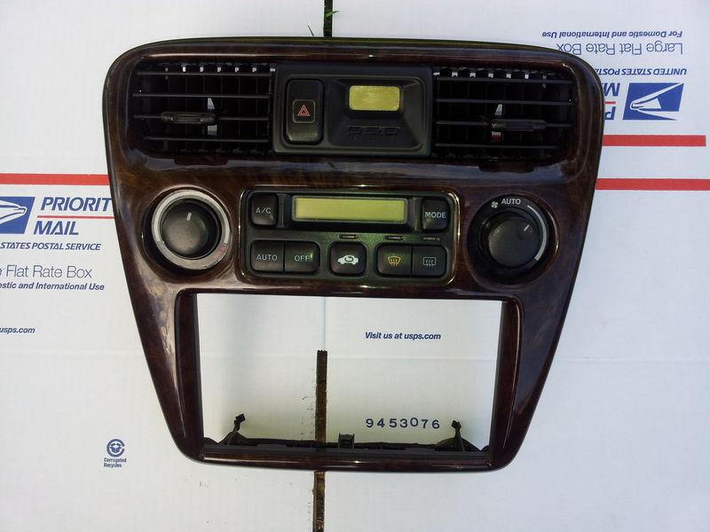 1998-2002 honda accord digital dash wooden trim climate control with clock/ vent
