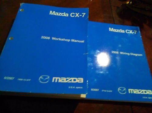 2008 mazda cx-7 workshop manual shop repair fix book and wiring diagram set