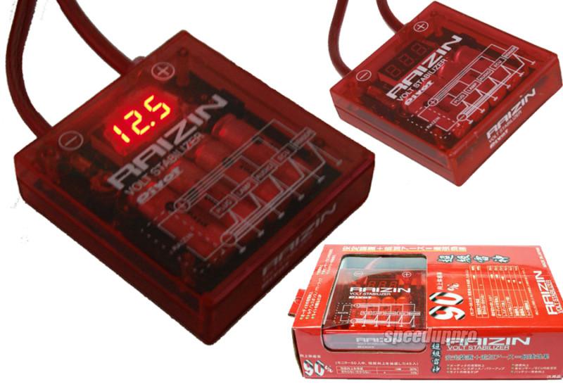 Universal raizin pivot mega voltage stabilizer regulator fuel saver red led 90%