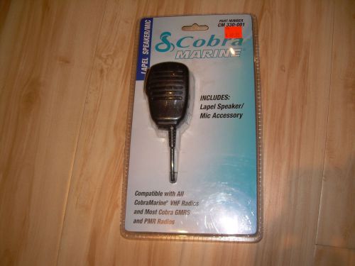 2007 cobra vhf/gmrs lapel speaker/microphone accessory cm330-001 marine md mic