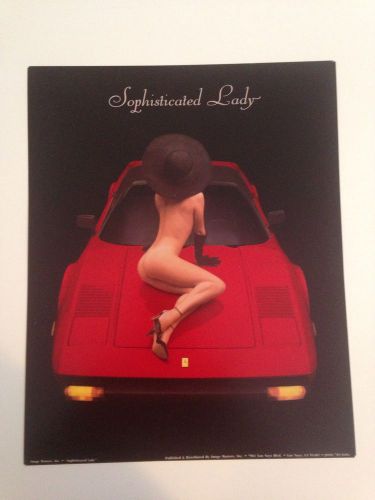 Ferrari 308 "sophisticated lady" 8" x 10" free shipping! own it! car poster o/p