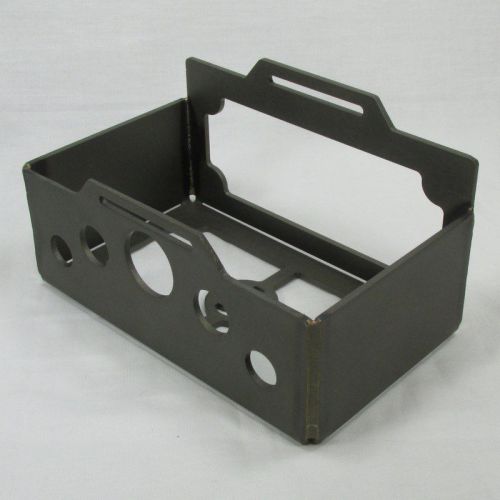 Chopper bobber steel battery box powder coated silicon bronze belt hold down usa