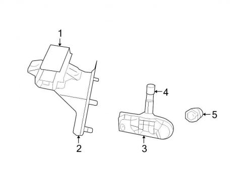 Oem chrysler tire pres. monitoring system sensor transponder 56029364ad image 1