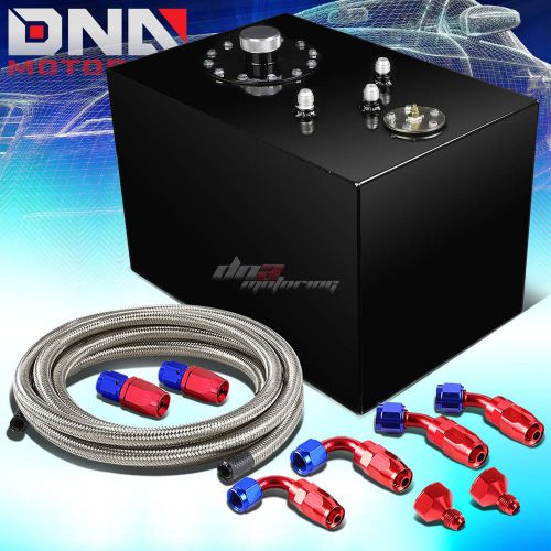 12 gallon top-feed coated race fuel cell tank+cap+level sender+nylon line kit