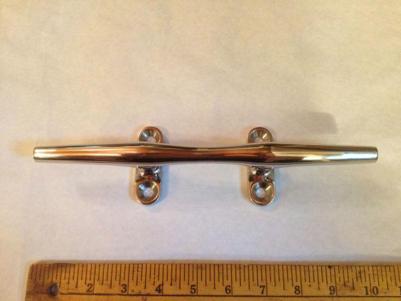 Marpac marine boat cleat 10" hollow base stainless steel 7-0172 new