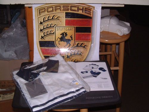 Porsche design men's nos 2004 supercup polo shirt in white. usa m = euro l.