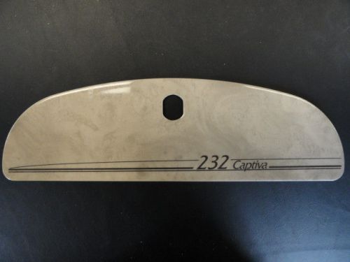 Rinker captiva 232 marble aluminum glove box door face 15" x 4-1/2" marine boat