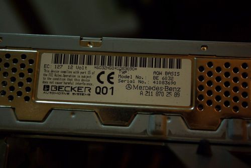 03-06 mercedes-benz w211 e320 e350 e500 becker amp amplifier 2118702589 oem