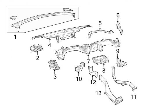 Chrysler oem  dashboard air vent 5mw901x9ac image 2