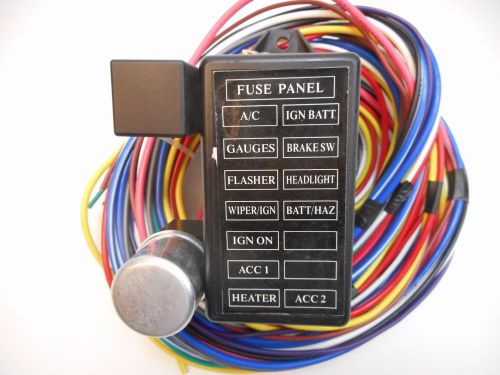 12 circuit universal wire harness muscle car hot rod street rod new !!