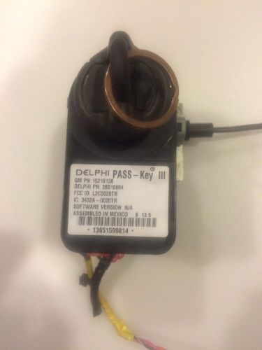2006 chevy uplander van security pass-key 3 transponder module and ignition