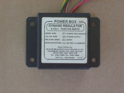 Boyer bransden  generator 6v regulator dc positive earth  bsa triumph norton