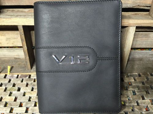 Bmw 740i 740li 750i 750li 760li v12 owners manual case pouch only (rare v12 logo