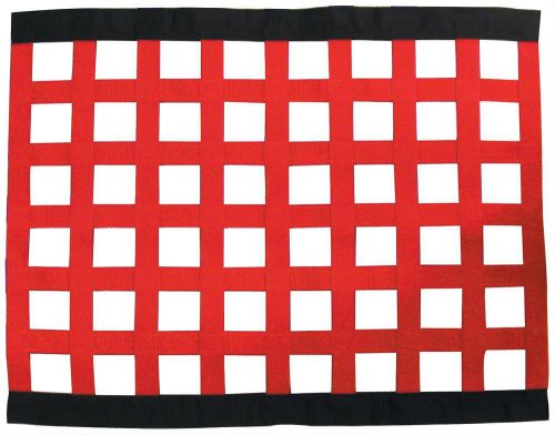 Allstar performance window net 1 in webbing 18 x 24 in rectangle red p/n 10287