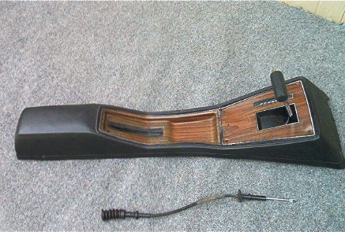 76-77-78-79-80 pontiac sunbird woodgrain&amp;black center console&amp;auto shifter&amp;cable