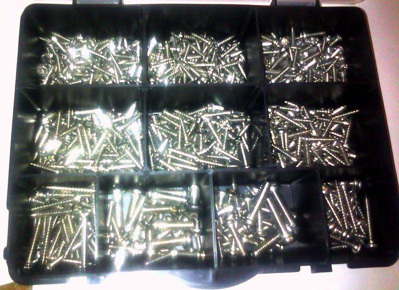 700 PC STAINLESS STEEL SCREWS INTERIOR EXTERIOR TRIM MOULDING UPHOLSTERY NO RUST, US $43.88, image 4