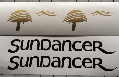 Sea ray sundancer decals  sun dancer 24 inch marine vinyl gold and black