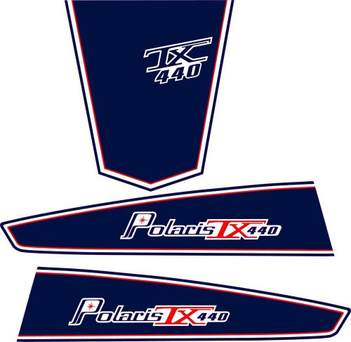 1975 polaris tx 440 snowmobile hood decal kit