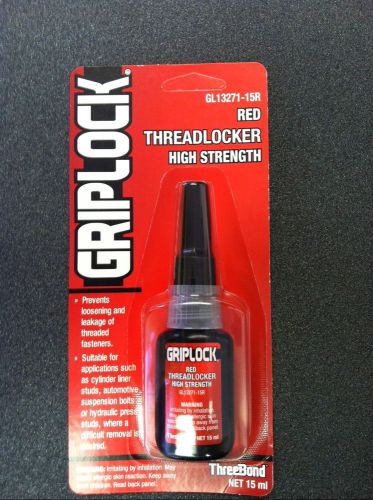 Threebond griplock red thread locker high strength bottles 15ml qty=10