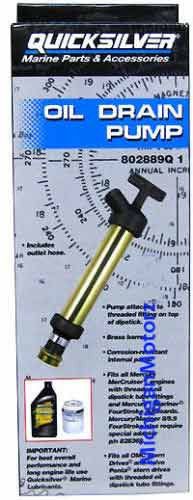 Genuine mercruiser oil drain pump - 802889q1