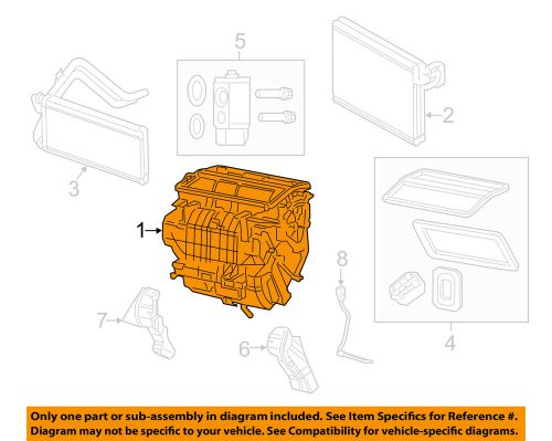 Chrysler oem evaporator heater-distribution box 68018095aa