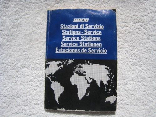 Fiat service stations book 1979 for africa america asia oceania