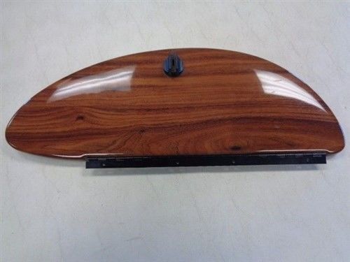Locking glove box door with (2) keys 19 1/2" x 7" plastic woodgrain marine boat