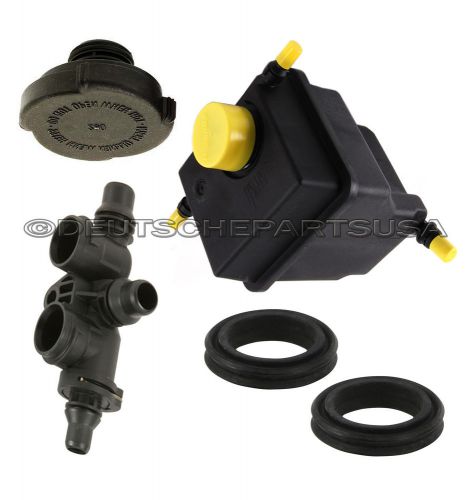 Land rover range rover engine water coolant expansion tank cap thermostat kit