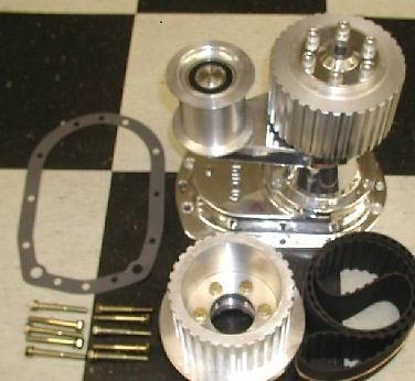 Big block ford 429-460 polished blower drive 8mm or 1/2&#034; pitch  new   any ratio