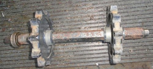 1993/94  skandic ii skidoo  drive shaft with sprockets