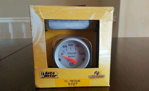 Brand new auto meter pro comp ultra lite oil pressure gauge # 5727