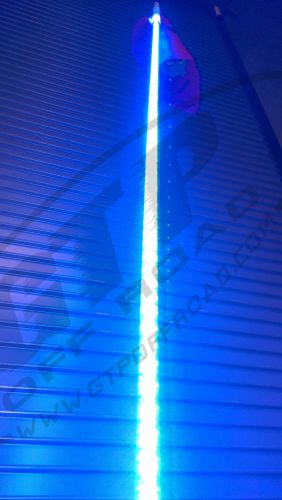 Tribal whips 6' led lighted whip w/ 1.75" horizontal mount utv antenna flag rzr