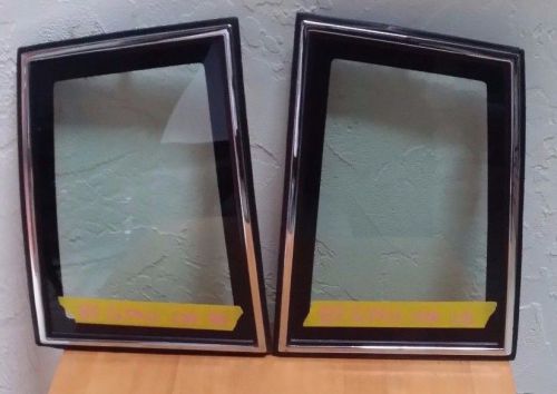 1985 1987 grand prix pair vent window glass left right rear quarter glass
