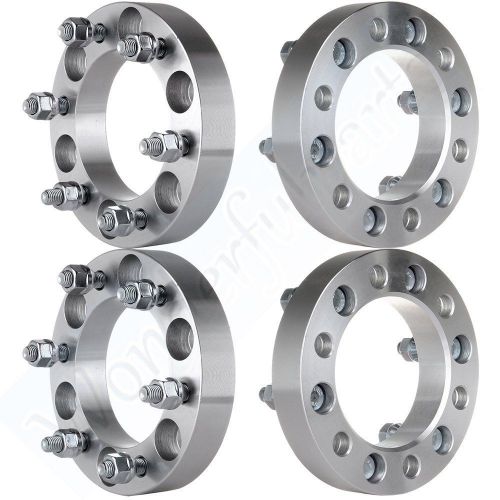 (4) 1.25&#034; inch 6x5.5 to 6x5.5 wheel spacers adapters 32mm 108mm for chevrolet
