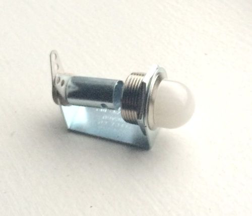 Vintage white lined beehive lens dash gauge panel light hot rod 5/8&#034;. nos dialco