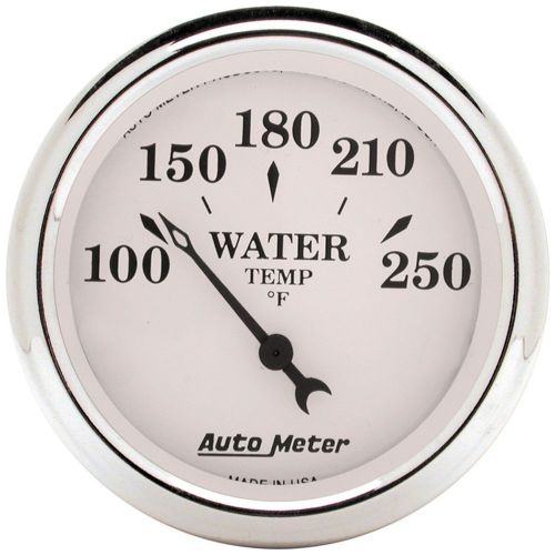 Auto meter 1638 old tyme white; electric water temperature gauge