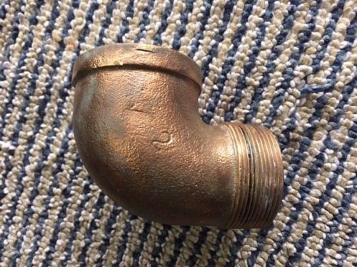 Brass fittings 2&#034; 90 deg bronze elbow