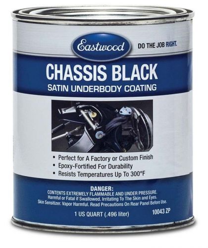 Eastwood paint chassis black ceramic urethane satin black 1 qt can p/n 10043zp