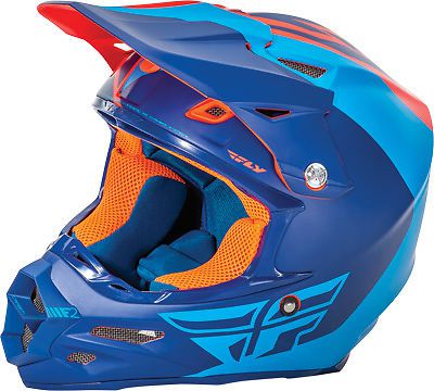 F2 carbon pure helmet fly racing73-4123ssmmatte blue/orange