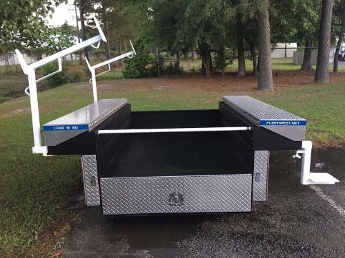 Fleet west &#034;load n go&#034;, slide in truck bed tool box body. sportsman model.