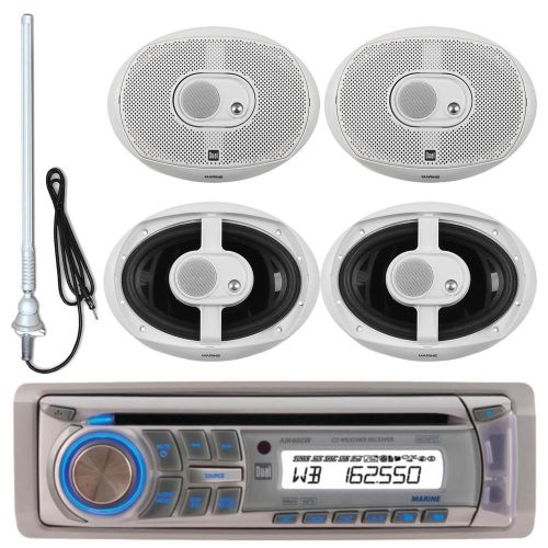 Sell Dual AM400W CD USB Marine Radio, Marine Antenna, Marine 6x9" 3Way