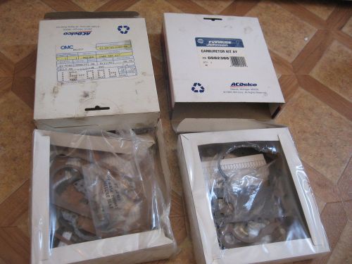 Omc cobra carburetor kits ac delco 0983864, 0982386 opened package lot