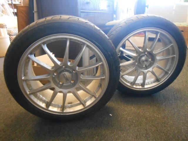 Pair of bf goodrich g-force t/a great tread tires w/ oz racing super leggera 