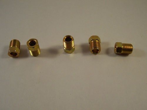 Steel brake line tube nuts for 3/16" tubing - package of 5
