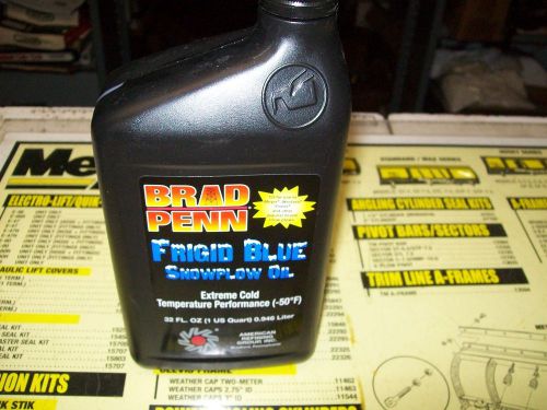 Snow plow hydraulic fluid / oil - frigid blue by brad penn  -50 deg. one quart