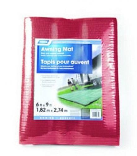 Rv trailer camper outdoor living reversible awning mat 6x9 burgundy camco 42882