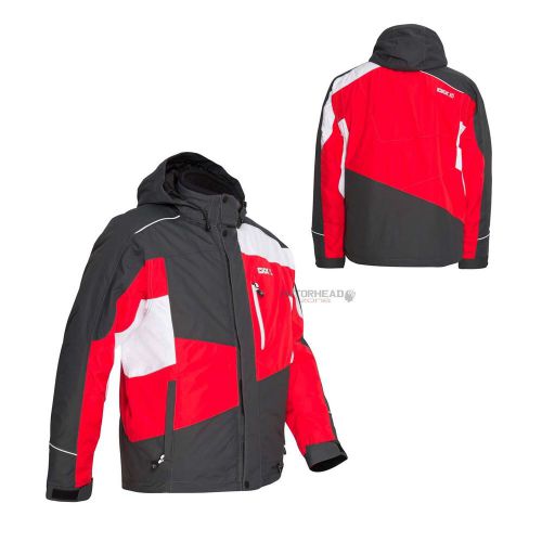 Snowmobile ckx squamish jacket charcoal/red men 2xlarge adult coat snow winter