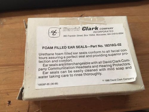 David clark headset earseals part no.18316g-02